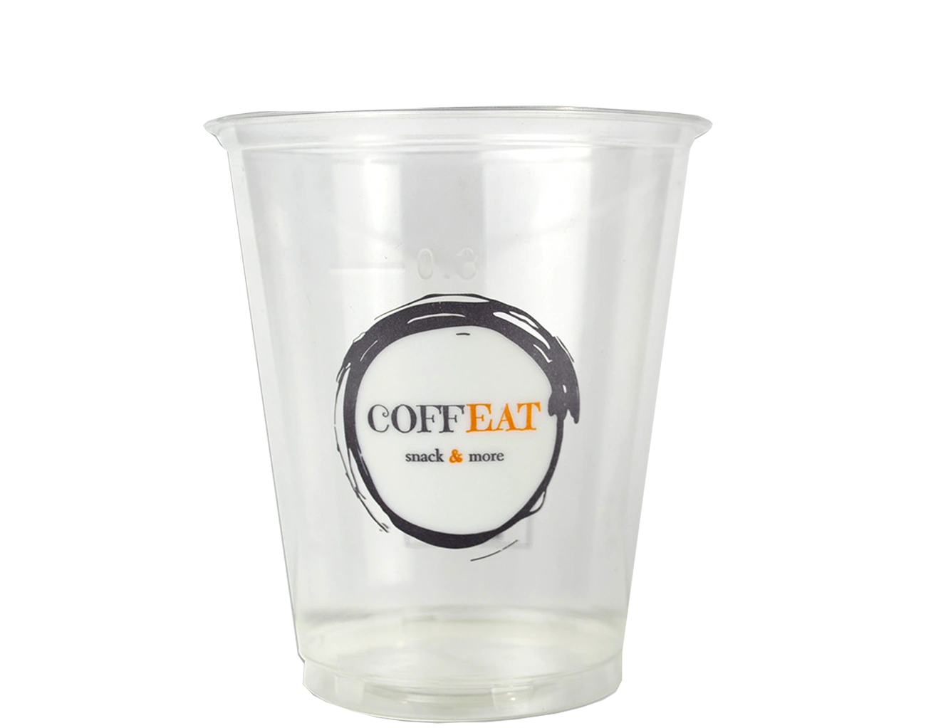 Esthétique et Consignable, cet Eco-Cup Personnalisé pour Enseigne de restauration rapide dispose d'une impression extérieure en 1 Couleur Recto/Verso.