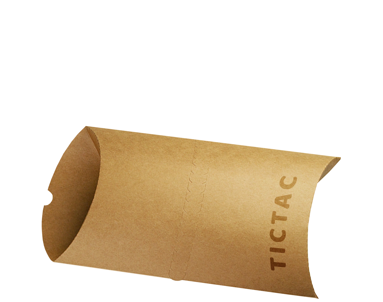 Découvrez cet Étui à Tacos Personnalisé en Kraft Brun et à la forme Cylindrique avec Impression Extérieur en 1 Couleur et Pelliculage Intérieur Alimentaire.