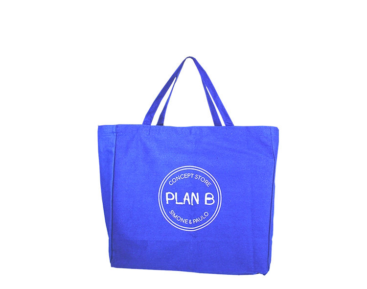 Parfait pour faire ses courses ou aller à la plage, ce Tote Bag Personnalisé teinté Bleu avec Impression Extérieur du Logo est idéal pour renforcer votre image.