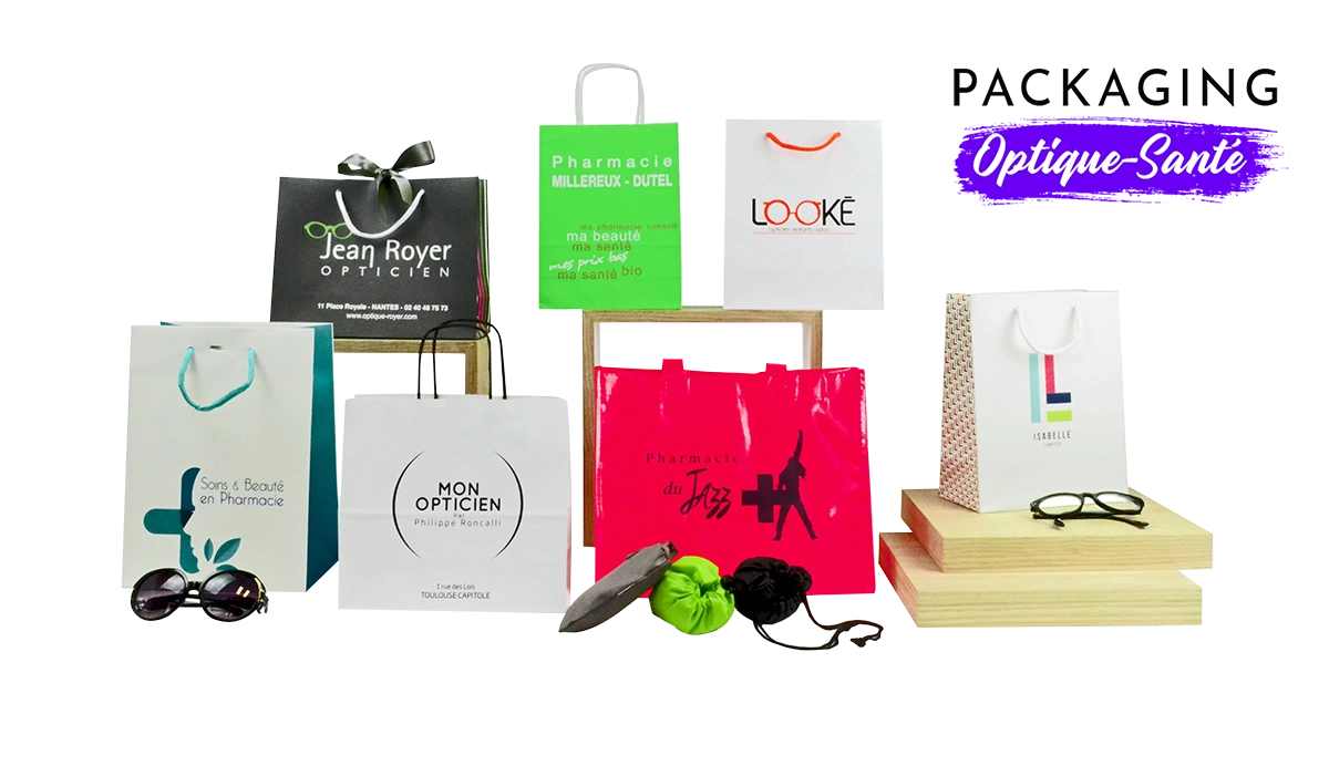 Packaging Paris assure la conception sur mesure de vos sacs, boîtes à lunette, cartons & emballages personnalisés, aux couleurs de votre enseigne optique-santé.